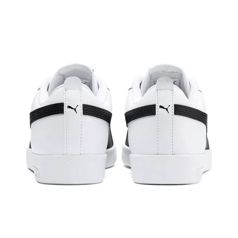 PUMA Smash V2 Leather 'White Black' Women's-3