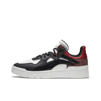 LiNing Wave Superwave Lo Anti Slip And Wear Resistant Lightweight Low Top Skateboard Shoes Men's Black White Red
