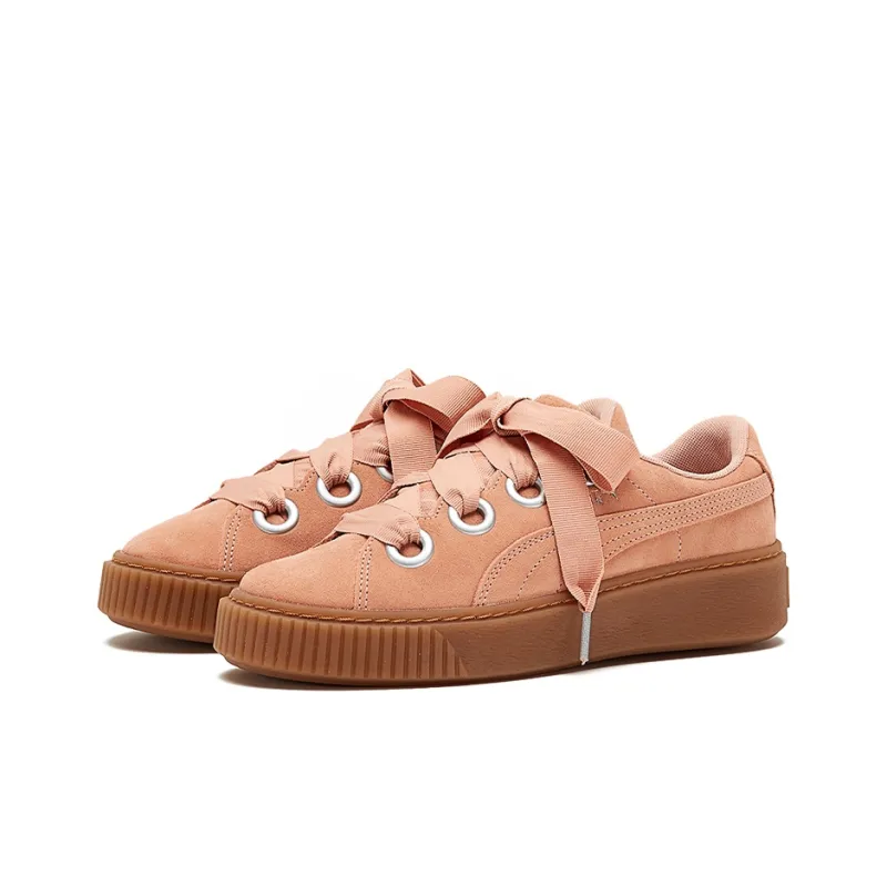 PUMA Platform Kiss Suede 'Red' Women's-2