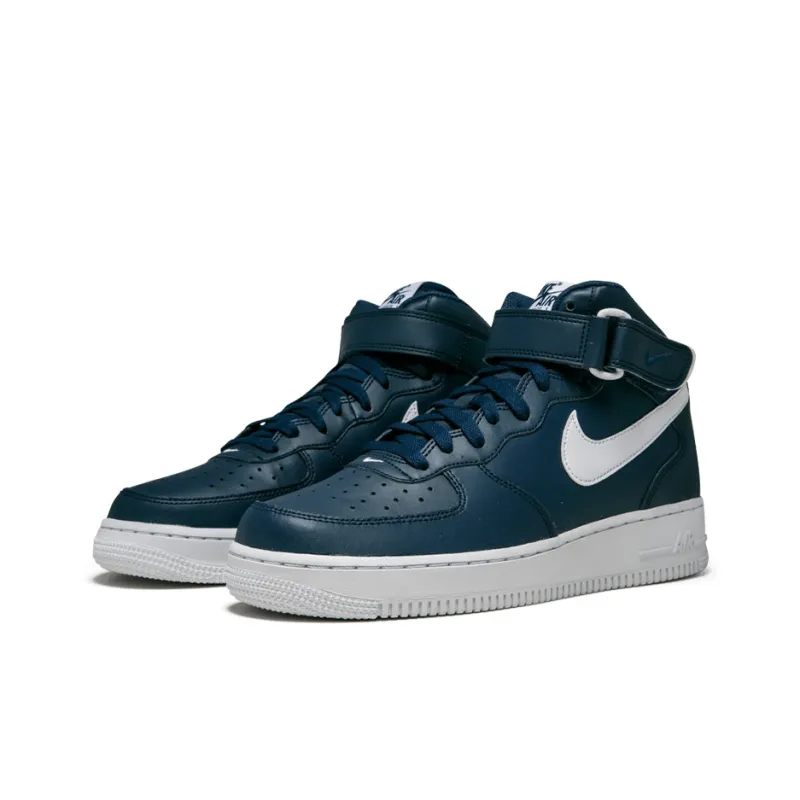 Nike Air Force 1 Mid Midnight Navy White-1