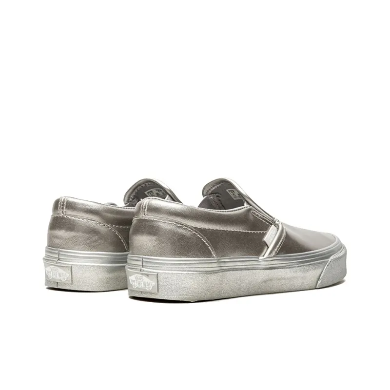Vans Unisex Slip On Sneakers Silver-2
