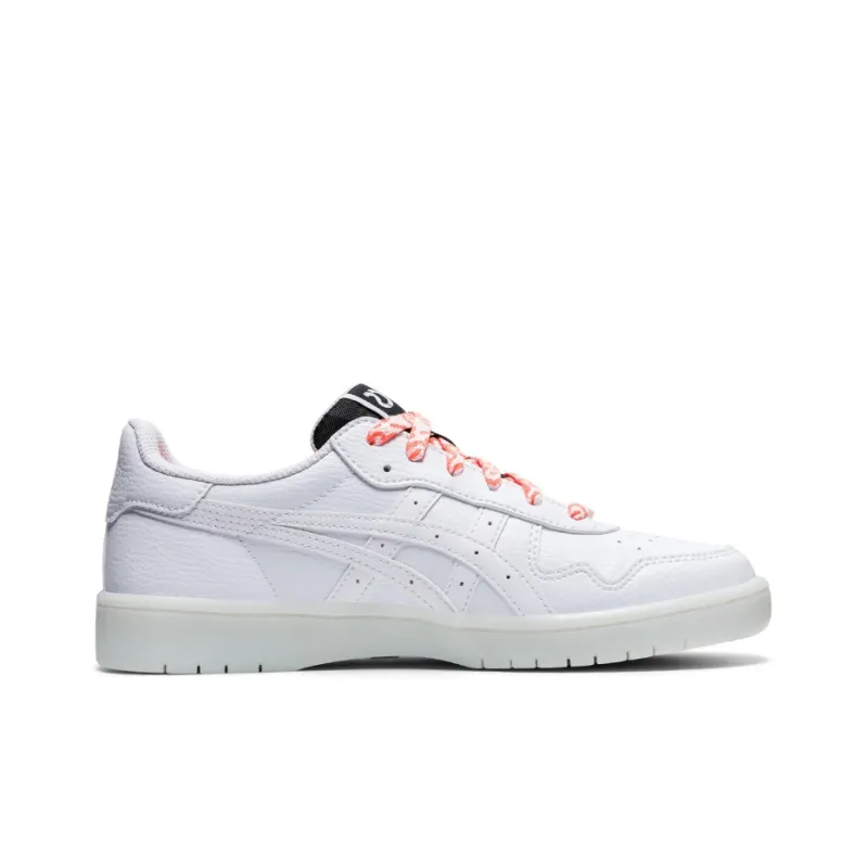Asics JAPAN S Anti-Slip Wear-Resistant Low-Top Skateboard Shoes Unisex White Orange-1