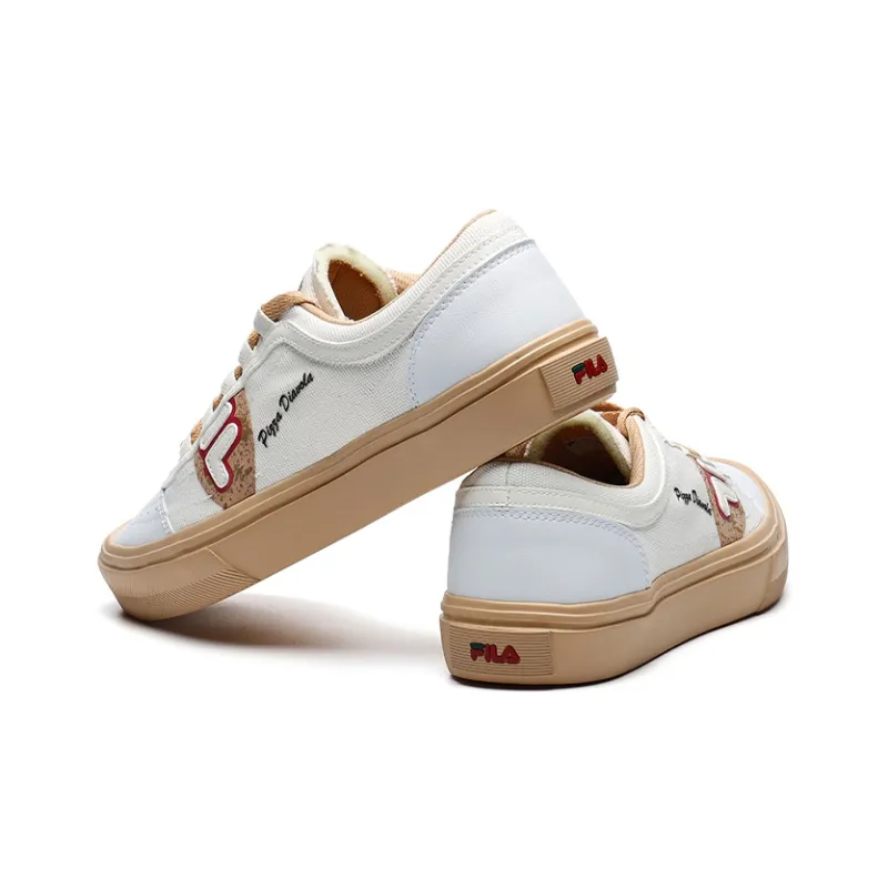 FILA FUSION KICKDX Skateboard Shoes Men Low-Top White/Brown-3
