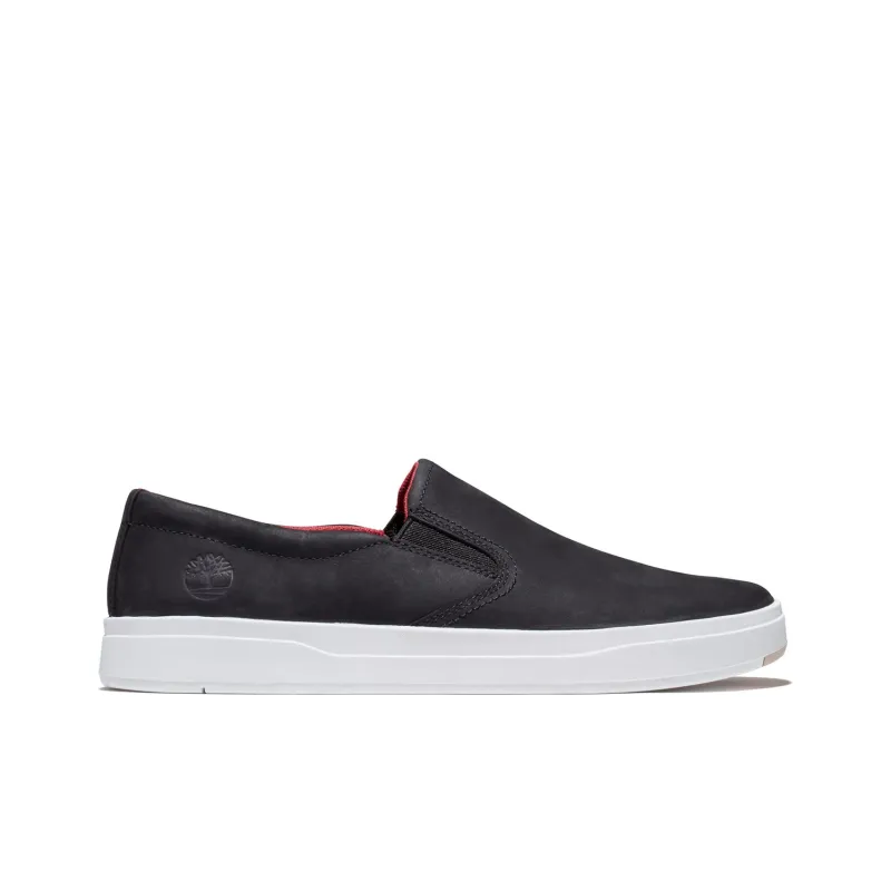 Timberland Davis Square Slip Ons 'Black Nubuck'-1