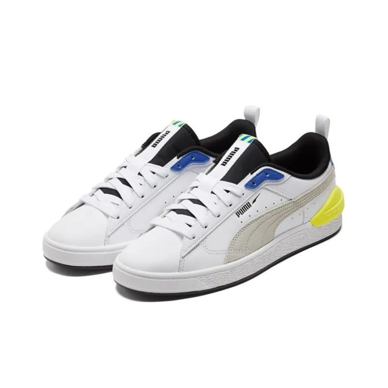 PUMA Suede Bloc 'White Silver Blue'-2