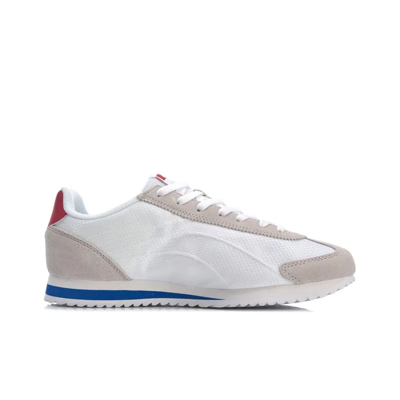 LiNing 3K Low-Top Skateboard Shoes Unisex White Gray-1