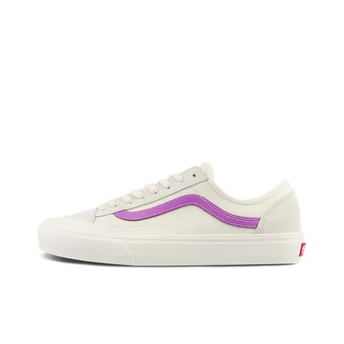 Vans Style 36 Skateboard Shoes Unisex Low-Top White/Purple