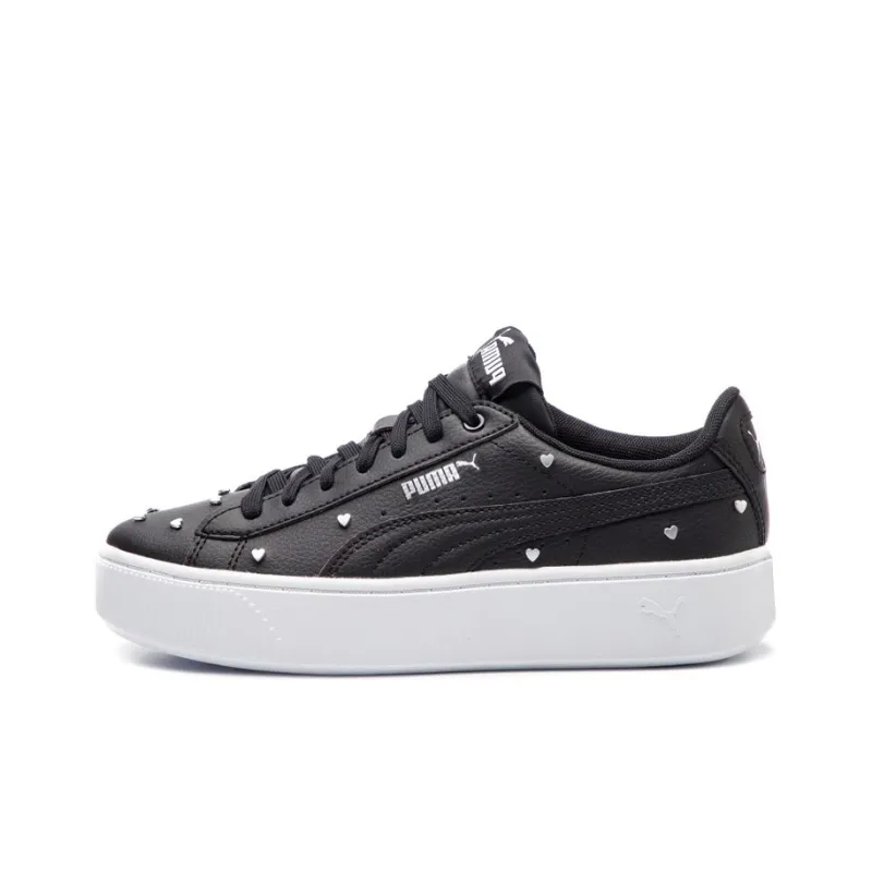 PUMA Vikky Stacked Studs Anti-Slip Wear-Resistant Low-Top Skateboard Shoes Women's Black-0