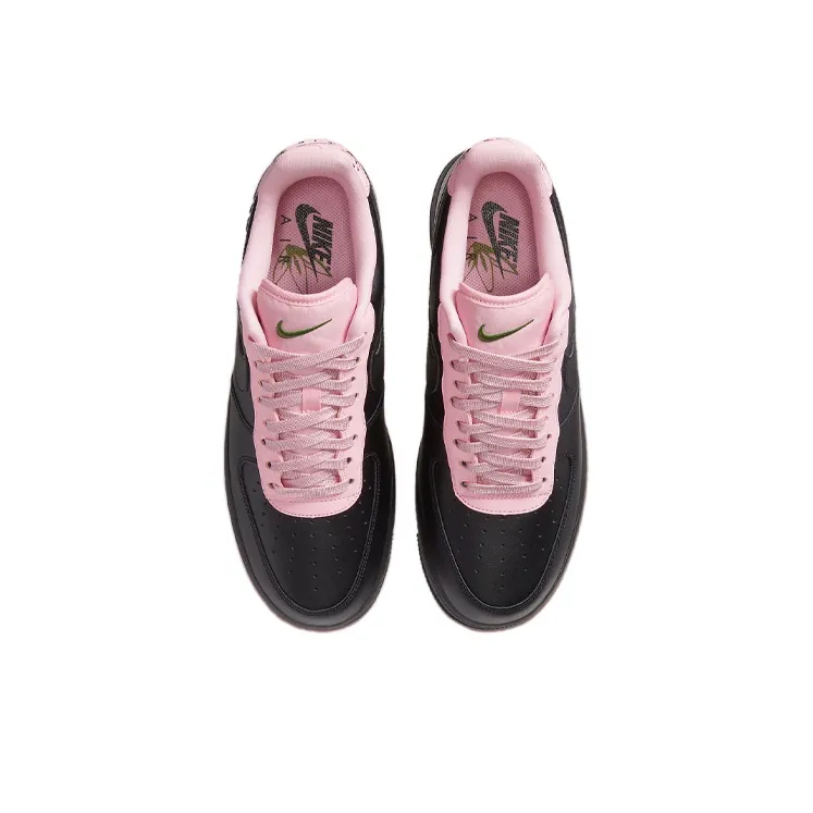 Nike Air Force 1 Low Quilted Heel Black Pink-3