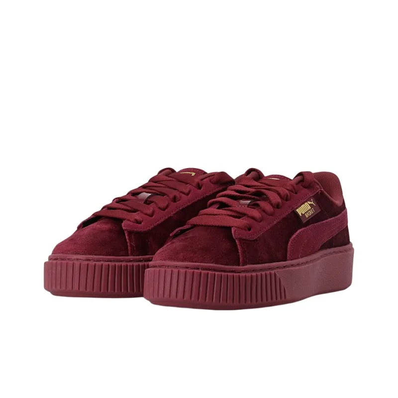PUMA Platform Velvet Purple Low Top Sneakers Purple Women's-2