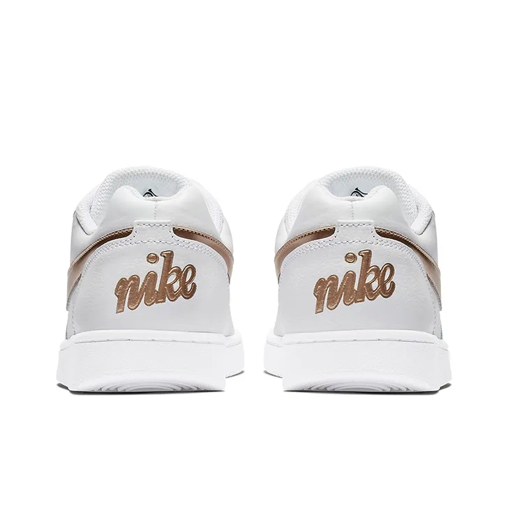 Nike Ebernon Low Sneakers White/Gold Women's-4