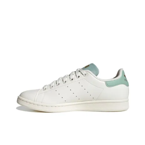 Adidas Originals STAN SMITH Collection Skateboard Shoes Women's Low-Top White/Green/Gold