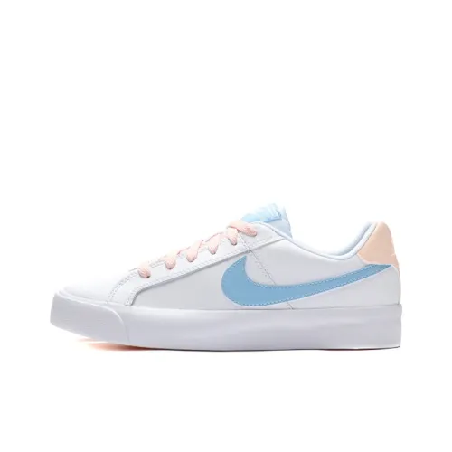 Nike Court Royale Skateboard Shoes Women's Low-Top Blue/White Pink