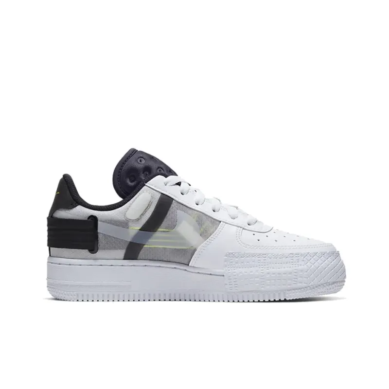 Nike Air Force 1 Low Type White Black Volt GS-1
