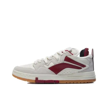 LiNing Wave Pro Anti Slip Wear Resistant Low Top Skateboard Shoes Men's White Red