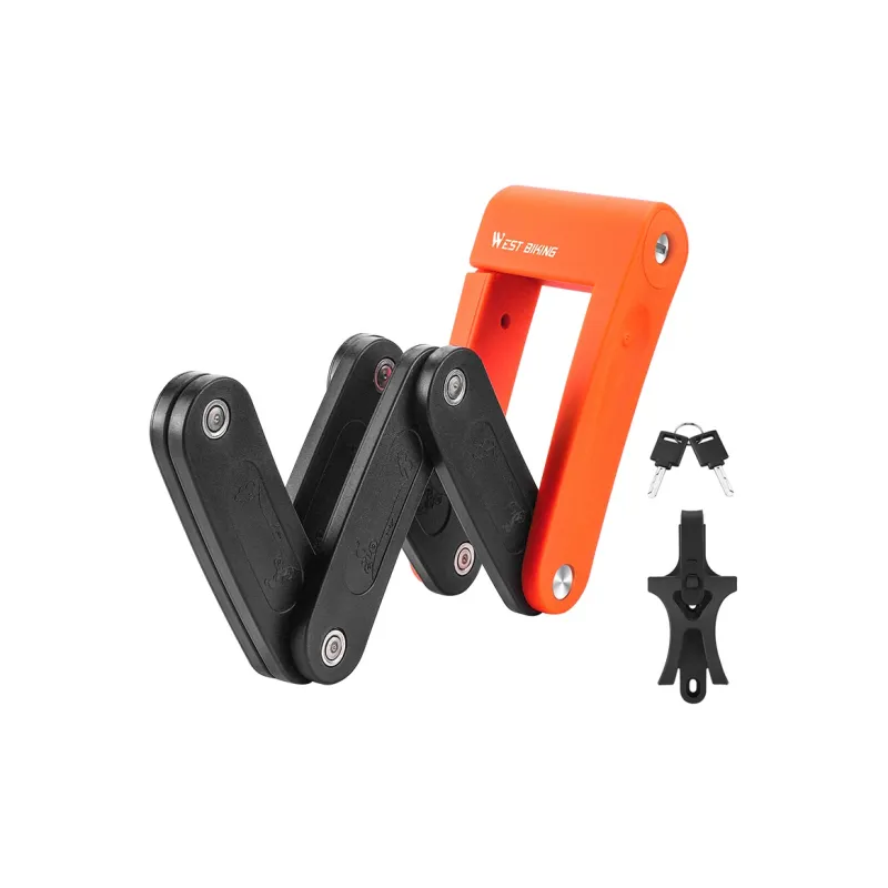 WEST BIKING Bicycle Locks Anti Pick, Waterproof, And Rust Proof Folding Lock-8