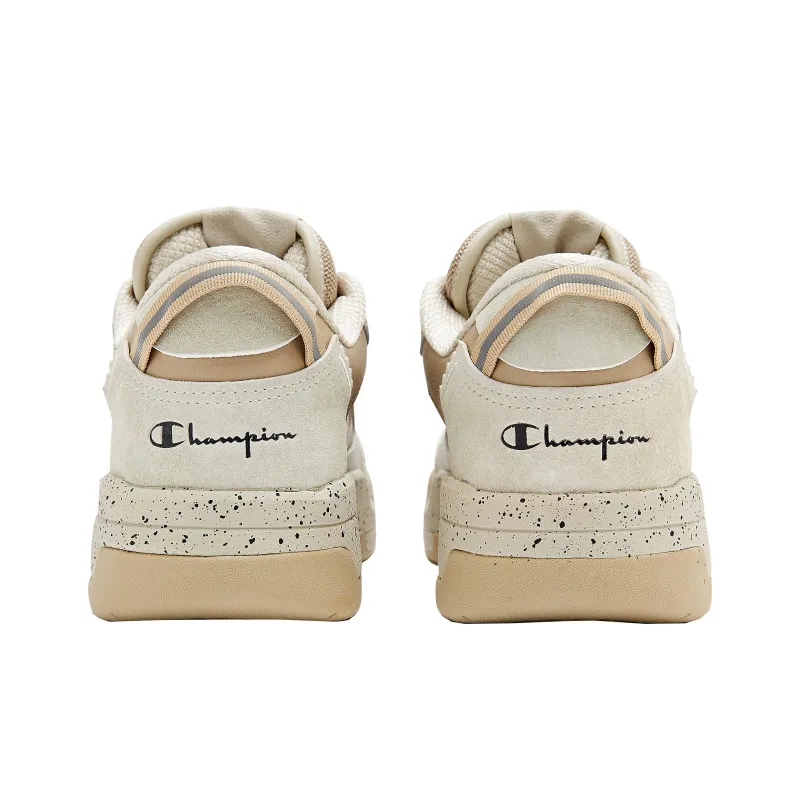 Champion Essentials Valve V1 Puffy Shoes Low-Top Skateboard Shoes Men's Oat Gray-3