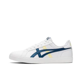 Asics Classic Ct Slip Resistant, Abrasion Resistant, Lightweight Low Top Skateboard Shoes Women's White Blue