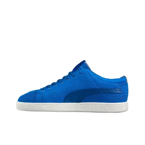 PUMA Basket Series Skateboard Shoes Men Low-Top Blue