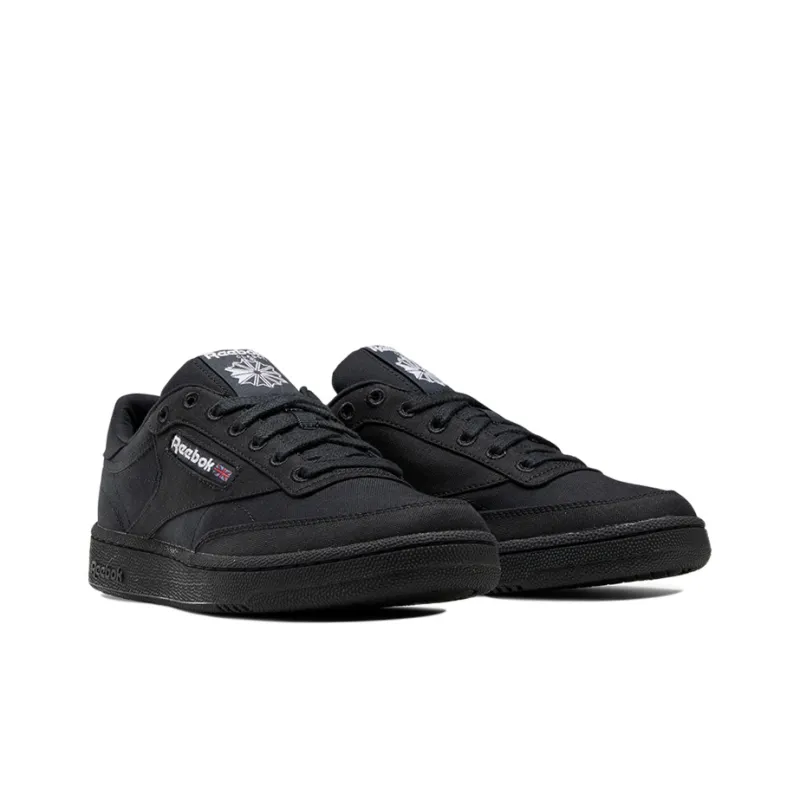 Reebok Club C 85 Grow Breathable Low-Top Skateboard Shoes Men's Extreme Night Black-2