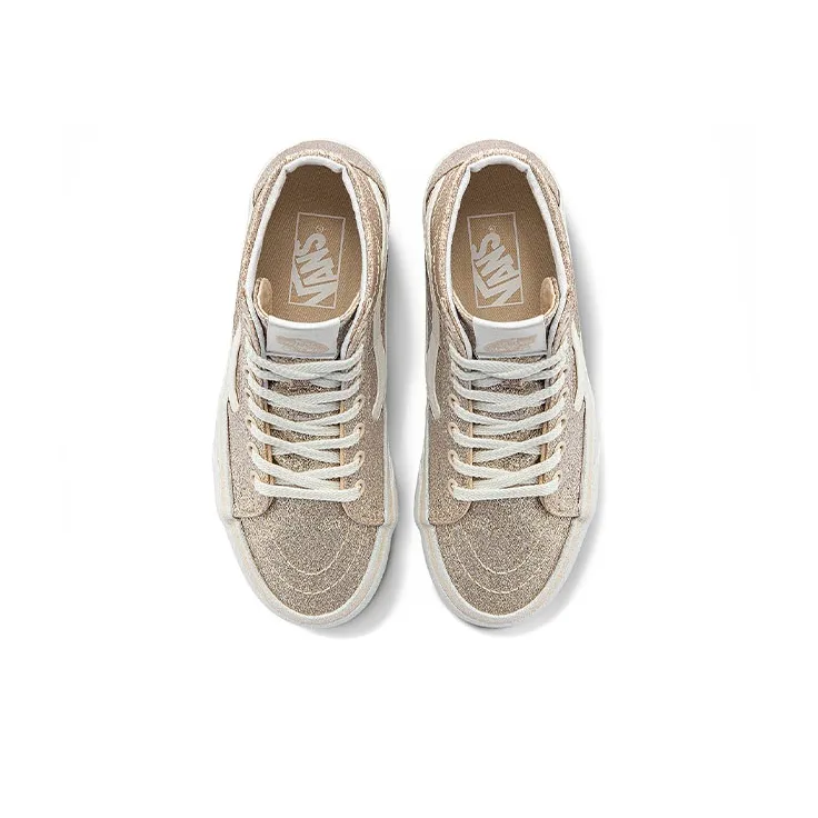 Sk8 Vans Hi Tapered 'Glitter Macadamia' Women's-3