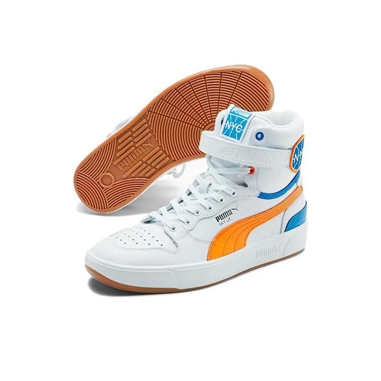 PUMA Sky Lx Mid Athletic Nyc 'White Blue Orange'-2