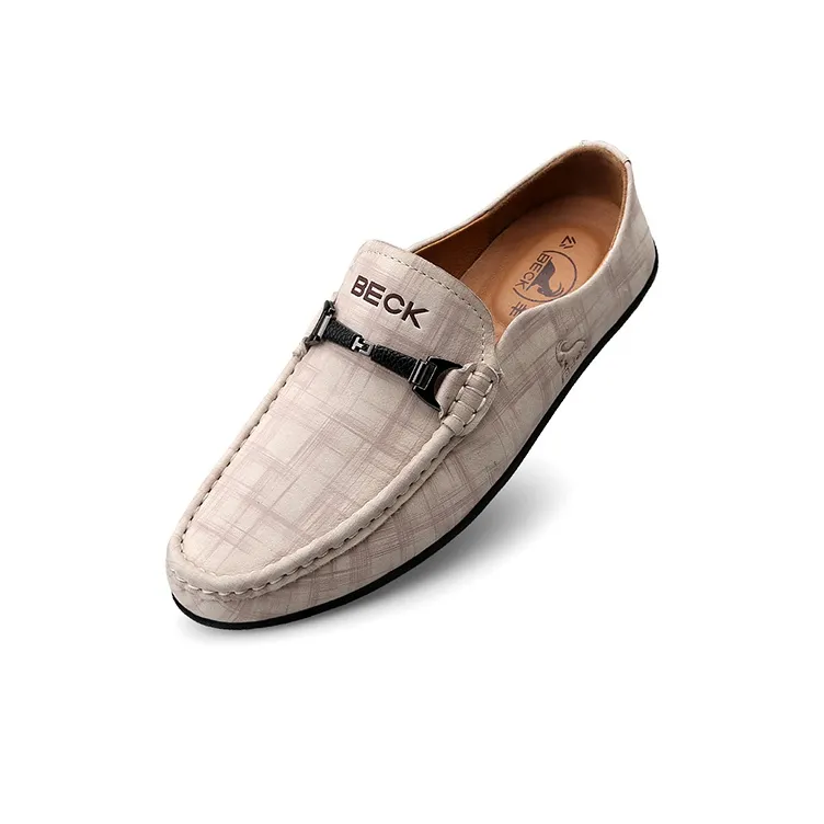 BECK Men's Casual Shoes Men Low Top Sand/Gray-2