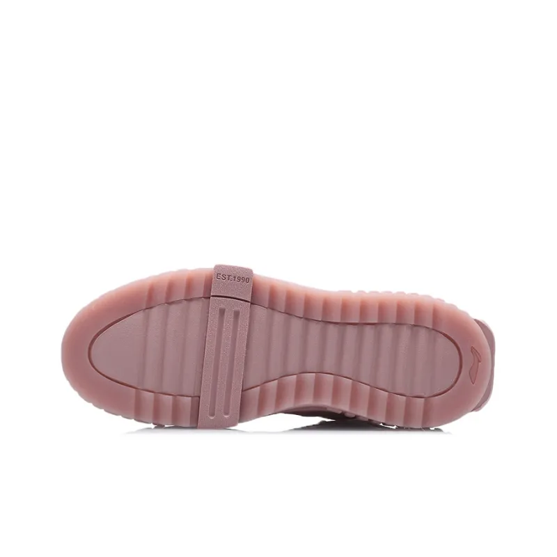 LiNing 001 Unblock Anti Slip And Wear Resistant Lightweight Low Top Skateboard Shoes Unisex Pink-4
