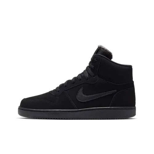 Nike EBERNON Skateboard Shoes Men Mid-Top Black