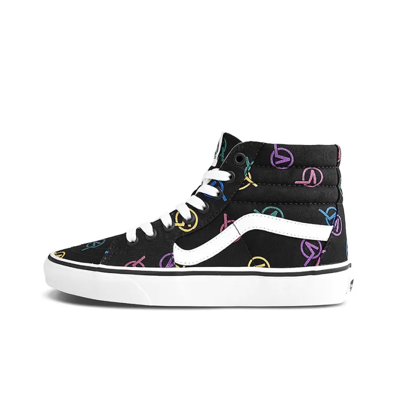 Vans SK8 HI Black Unisex 'Black White'-0