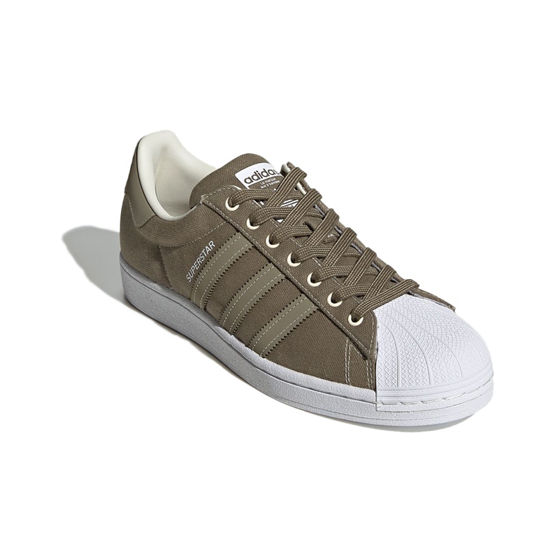 Adidas Originals Superstar Series Skateboard Shoes Unisex Low Top Army Green