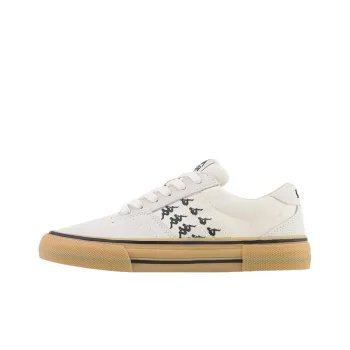 Kappa Wear Resistant Lightweight And Balanced Low Top Skateboard Shoes Unisex White Black