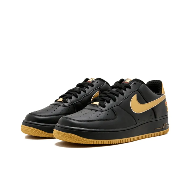 Nike Air Force 1 Premium 'Black Metallic Gold'-3