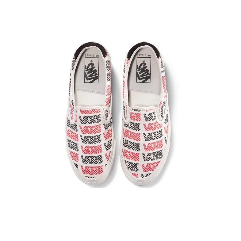 Slip On Vans 59 Lx 'Racing Red Logo Checkerboard'-2