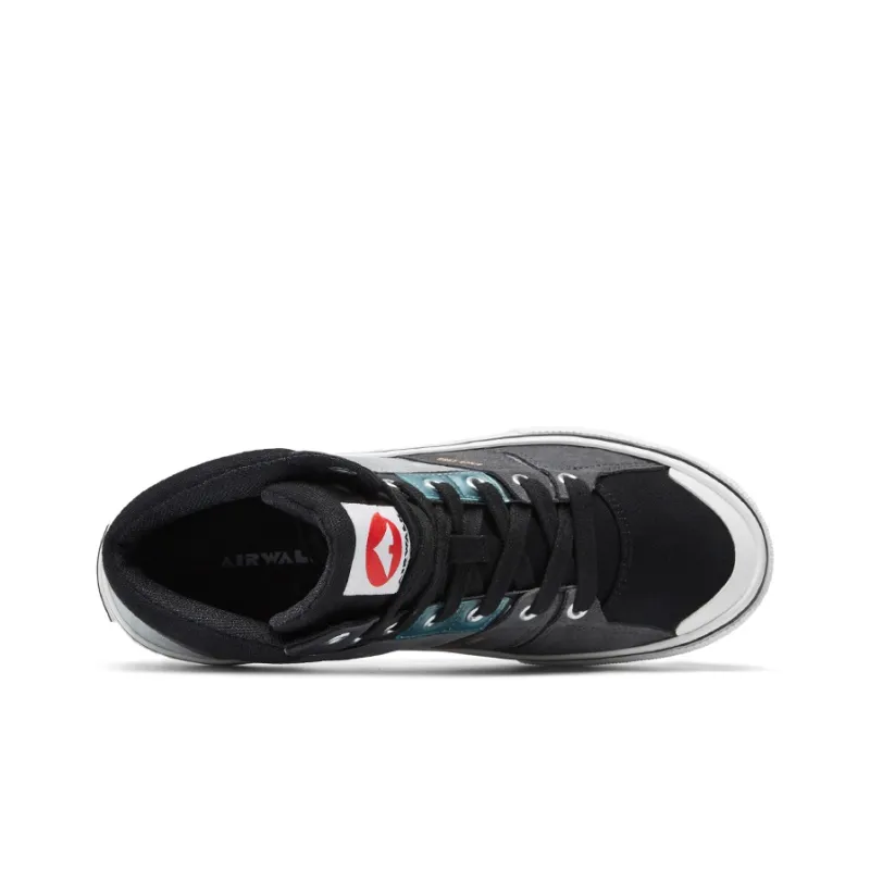 Airwalk Skateboard Shoes Men High-Top Black/Gray-2
