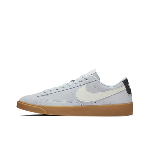 Nike Blazer Skateboard Shoes Women's Low-Top Light Blue