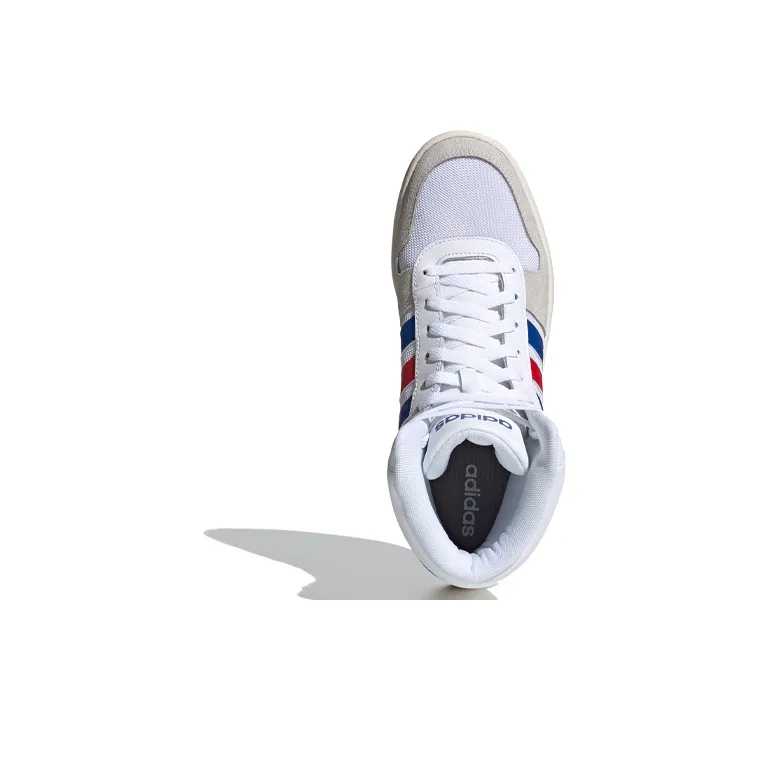 Adidas Hoops 2.0 Mid White Royal Scarlet-4