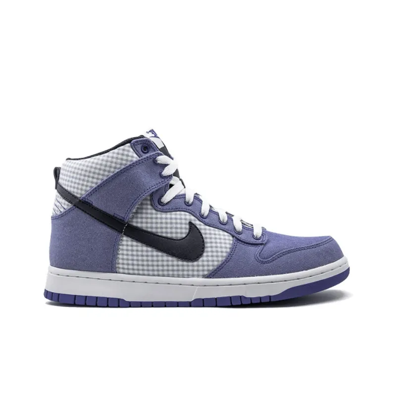 Nike Dunk High Lyon Blue Gingham-1