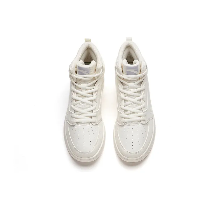 Anta Non slip Lightweight High Top Skateboard Shoes Women's Ivory White-2