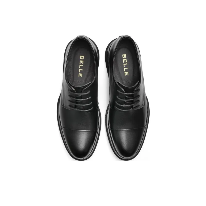 BELLE Dress Shoes Men Low-Top Black-4