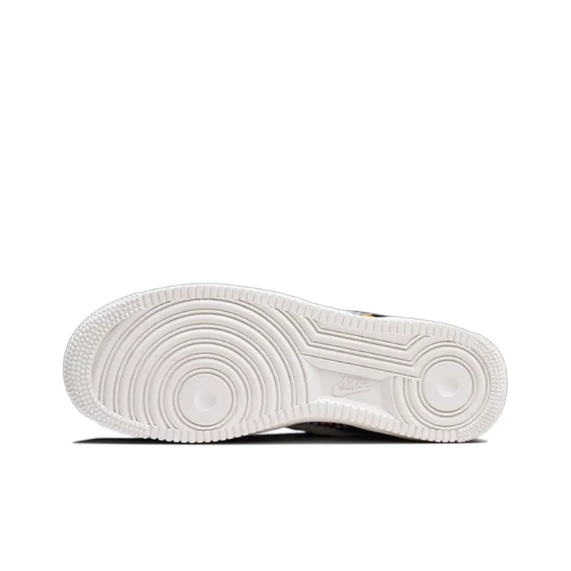 Nike Air Force 1 07 LV8 'Nautical Coverage Slip Resistant Low Top Skateboard Shoes GS White Blue Yellow-4