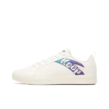Anta Life Collection Lightweight Wear Resistant And Slip Resistant Low Top Skateboard Shoes Men's White Green Purple