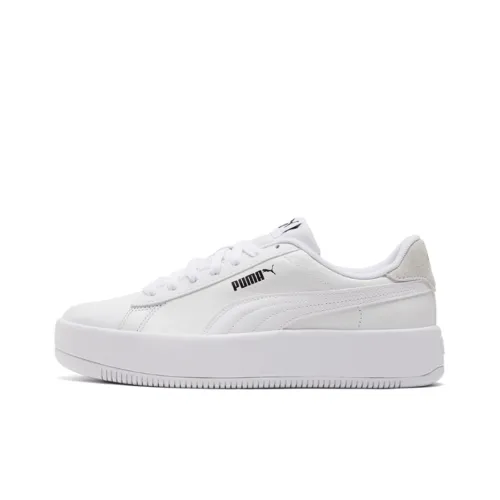 Puma Women's Lily Platform Leather 'White'