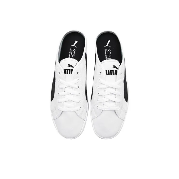 PUMA Smash Vulc Mule White/Black-3