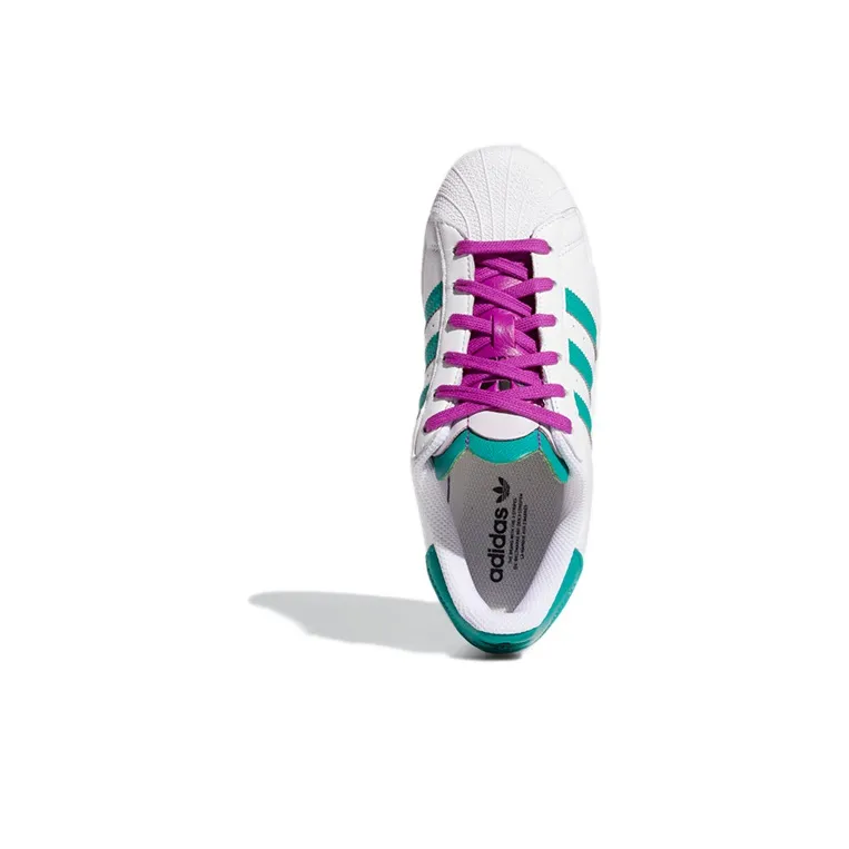 Adidas Superstar White Glory Green Women's-3