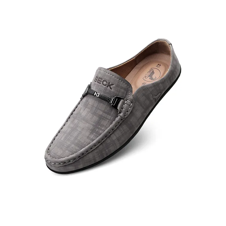 BECK Men's Casual Shoes Men Low Top Sand/Gray-7
