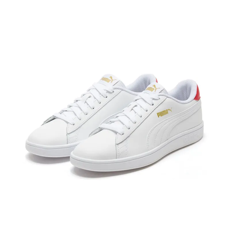 PUMA Smash V2 'White High Risk Red'-2