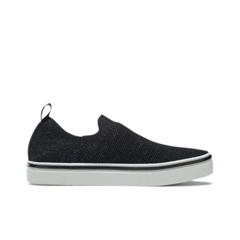 Reebok Women's OnLux Slip On 'Black Noble Grey Metallic' Women's-1