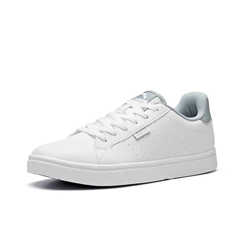 Anta Life Collection Slip Resistant Cushioning Wear Resistant Lightweight Low Top Skateboard Shoes Men's White Gray-2