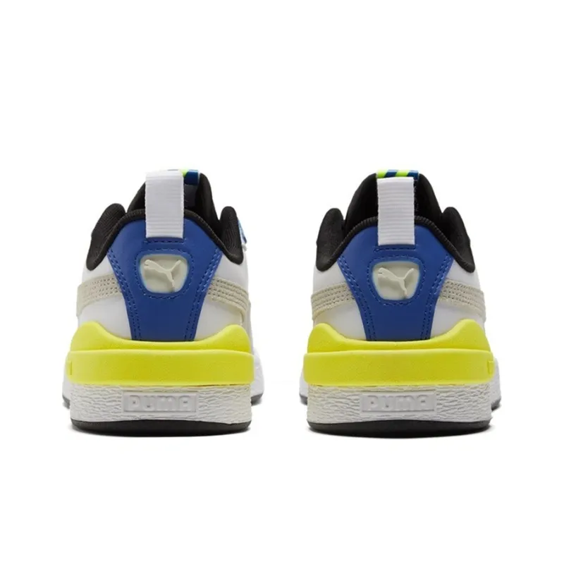 PUMA Suede Bloc 'White Silver Blue'-4